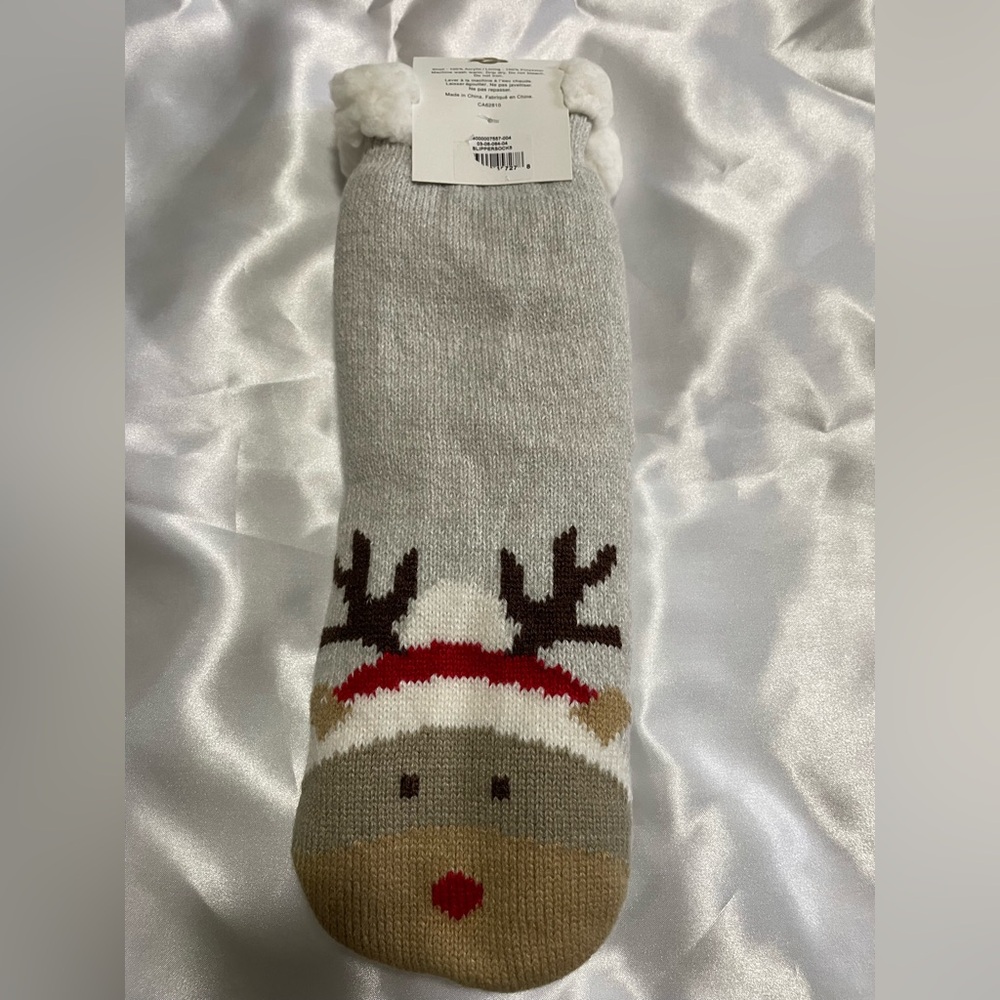 NWT: RICKIS: Knit Slipper Sock - Picture 2 of 6